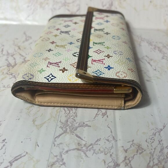 VINTAGE MULTICOLOR MONOGRAM TAKASHI MURAKAMI INTERNATIONAL WALLET - Picture 6 of 14